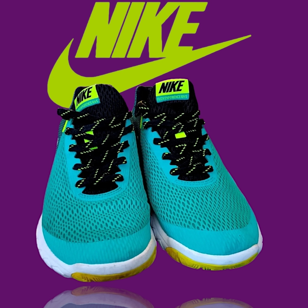 Nike Shoes "Flex Experience" Women size 9.5 Teal Running Shoes 844729-30  VGUC